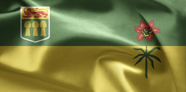 萨斯喀彻温 (加拿大的国旗) — 图库照片