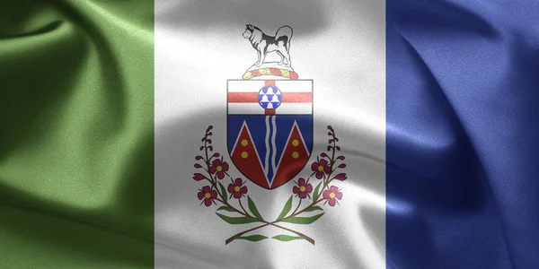 Прапор Юкон (Канада) — стокове фото