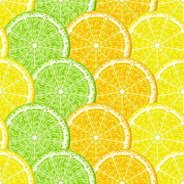 Citrus seamless — Stock Vector