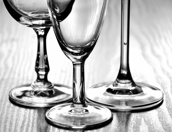Три стакана — стоковое фото