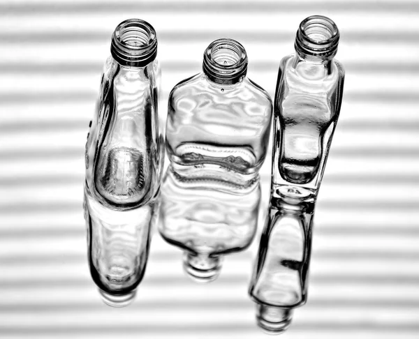 Drie flessen — Stockfoto