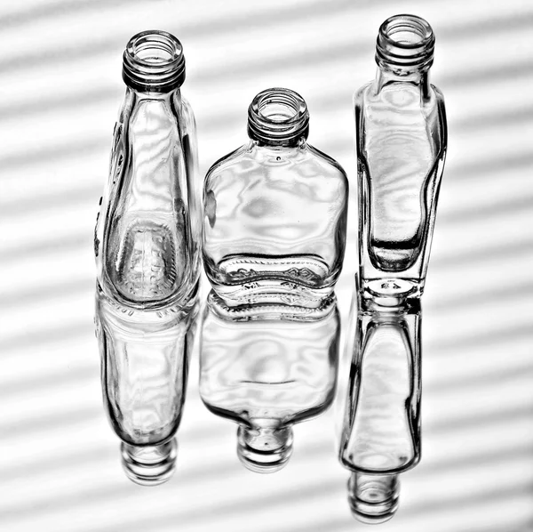 Drie flessen — Stockfoto
