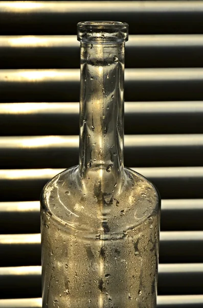 Glazen fles Stockfoto