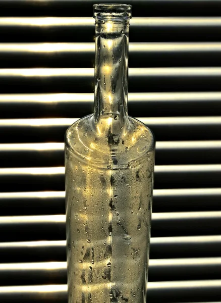 Glazen fles Stockafbeelding