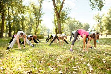 Stretching Fitness clipart