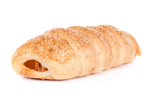 Roll pastry with hot dogs — Stock Photo, Image
