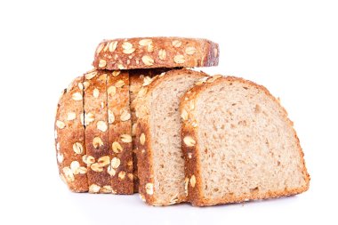 Sliced of multigrain bread clipart