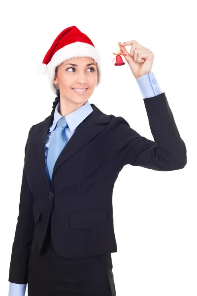 Mujer de negocios de Navidad — Foto de Stock