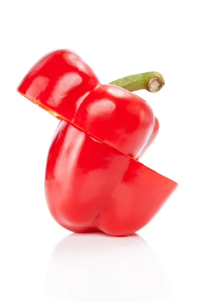 Paprika in Stücke schneiden — Stockfoto