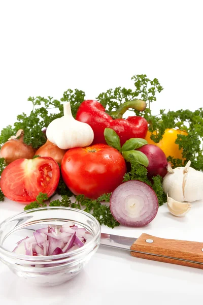 Vegetables on the kitchen table — Stock Photo, Image