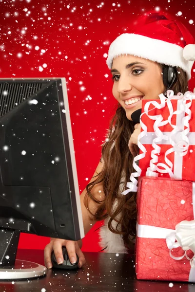 stock image Modern santa assistance