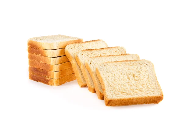 Bochník chleba izolovaný na bílém — Stock fotografie