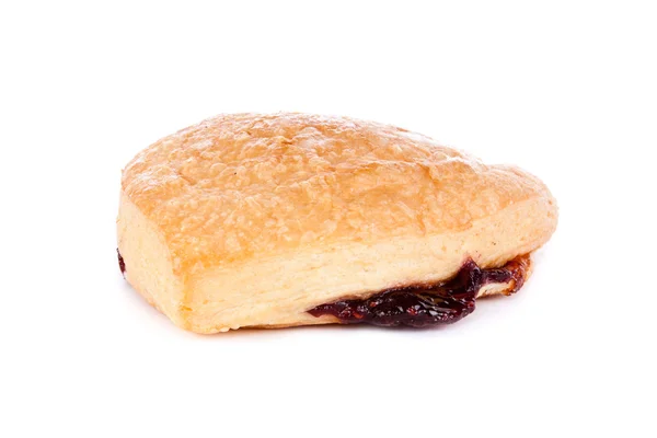 Croissant with jam — Stock Photo, Image