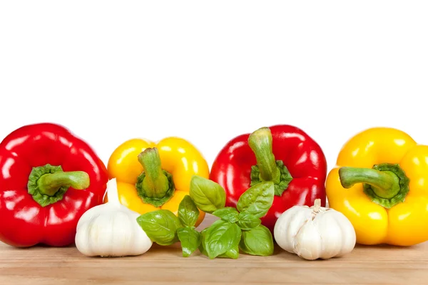 Four peppers — Stock Photo, Image
