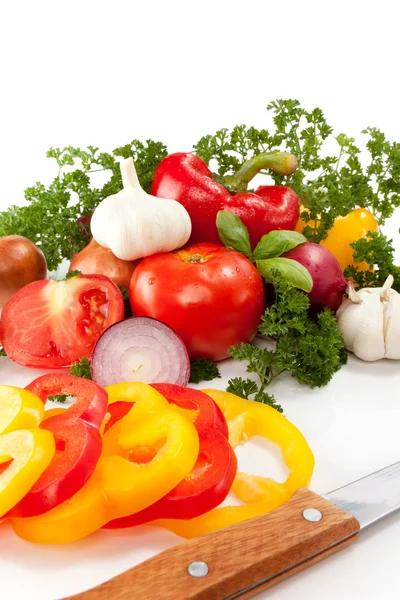 Preparation vegetables — Stock Photo, Image