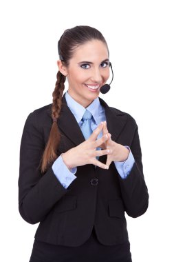 Representative call operator clipart