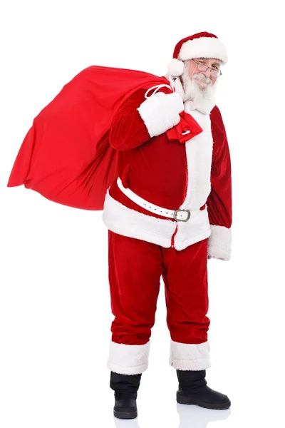 Santa att föra presenterar — Stockfoto