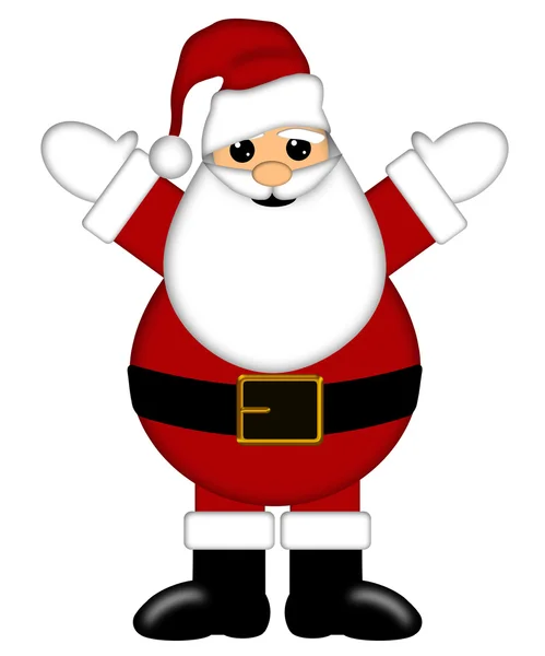 Santa Claus izolowane na białym tle — Zdjęcie stockowe