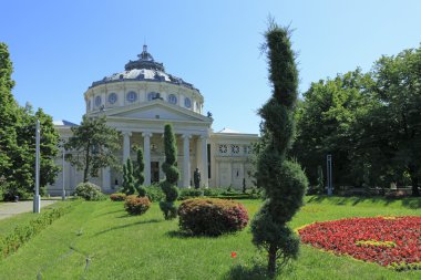 The Romanian Athenaeum in Bucahrest clipart