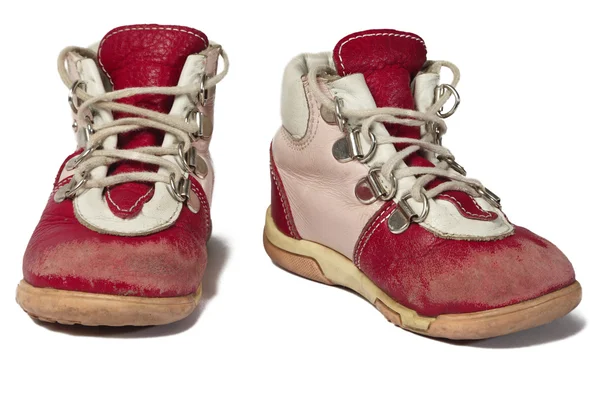 Gebruikt baby schoenen — Stockfoto