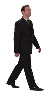 Businessman walking clipart