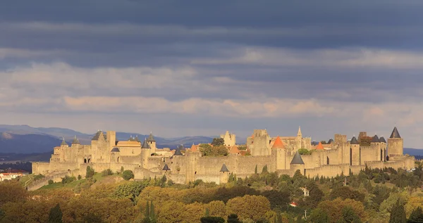 Cidade fortificada por carcassonne — Fotografia de Stock
