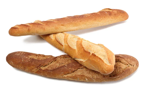三个法国法式面包 — 图库照片