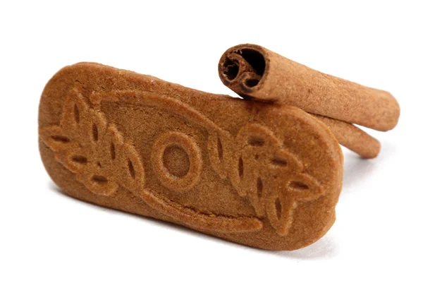 Biscuit and cinnamon — Stock Photo, Image
