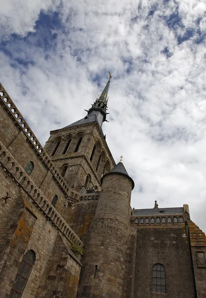 Mount Saint Michel monastery-detail — Stock Photo, Image