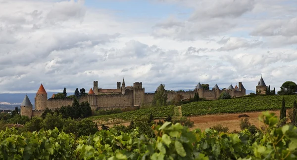 Orașul fortificat Carcassonne — Fotografie, imagine de stoc