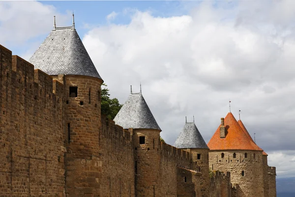 Tornen i carcassonne — Stockfoto
