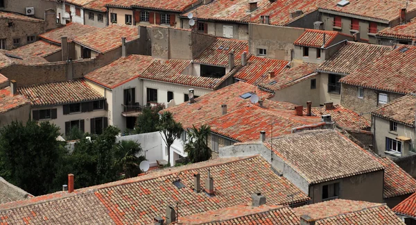 Tetők carcassonne — Stock Fotó