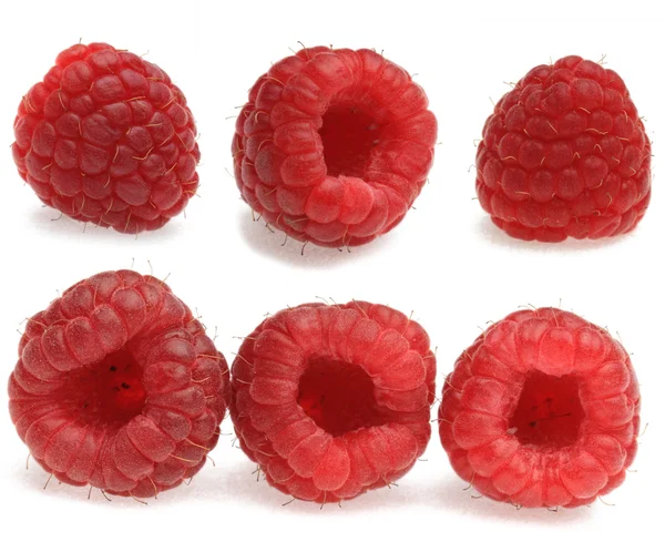 Raspberries - collage — Stock Photo, Image