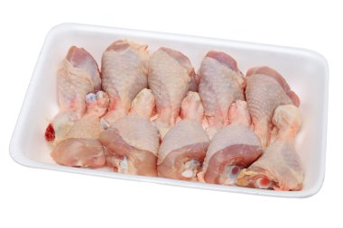 Raw chicken drumsticks clipart