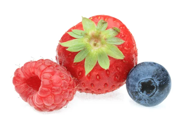 Three berry fruits — Stock Photo, Image