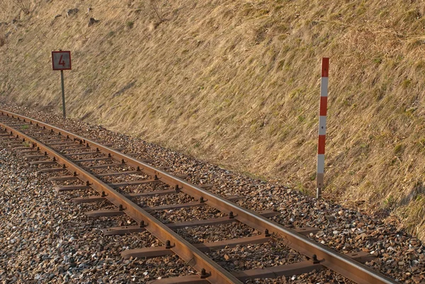 Eski narow'lik demiryolu — Stok fotoğraf