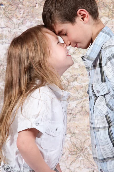 Boy and girl together — Stock Photo, Image