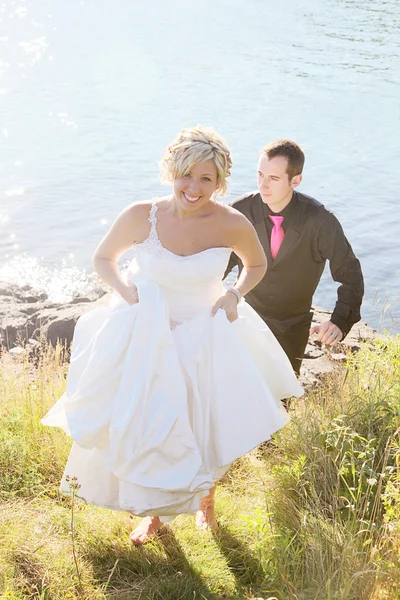 Hochzeit - Braut und Bräutigam — Stockfoto