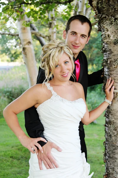 Весілля - наречений і наречена — стокове фото