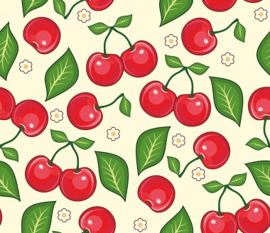 Cherry background clipart
