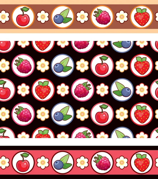 Berry arka plan — Stok Vektör