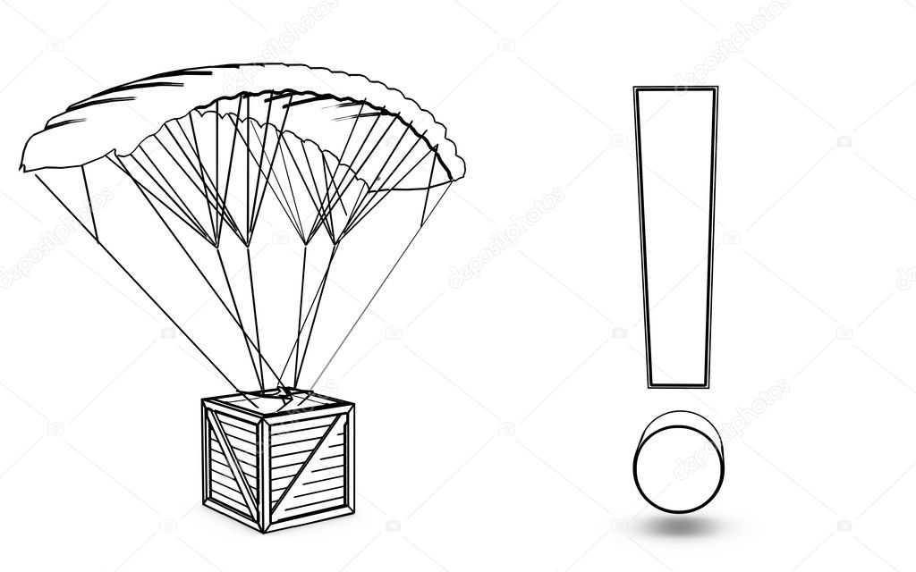 Parachute with excitation