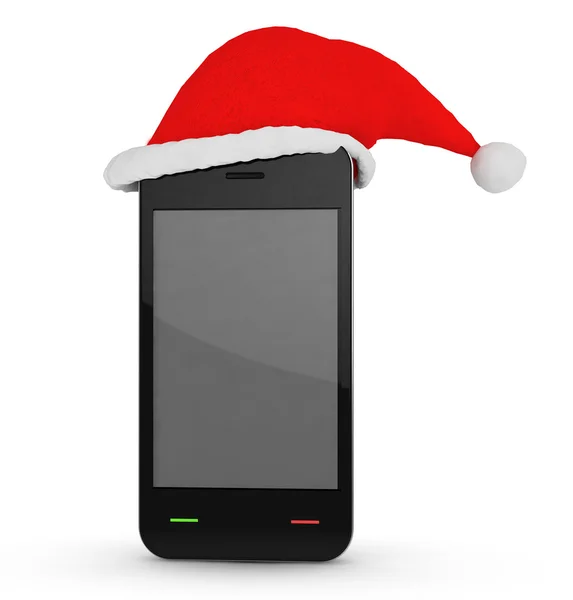 stock image Tablet with xmas hat