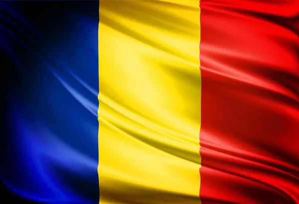 Vlajka Rumunsko — Stock fotografie