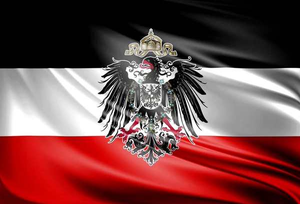 Флаг Германской империи — стоковое фото