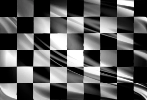 市松模様のレース旗 — ストック写真