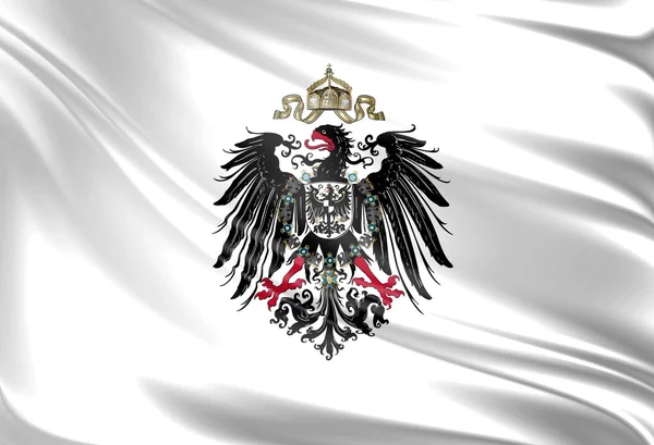 Flaga Cesarstwa Niemieckiego — Zdjęcie stockowe
