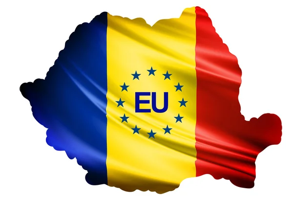 Vlajka země Rumunsko — Stock fotografie