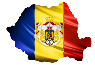 Flag Kingdom of Romania clipart