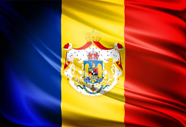 Flaggenkönigreich Rumänien — Stockfoto